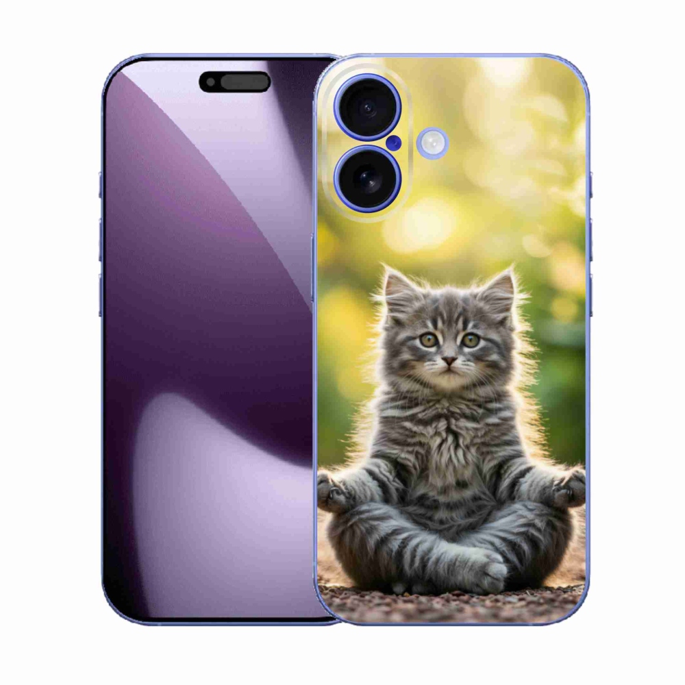 Gél borító mmCase iPhone 17 készülékhez - meditáló cica