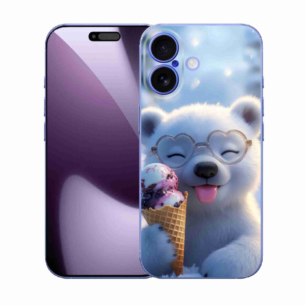 mmCase gél tok az iPhone 17-hez – mackó fagylalttal