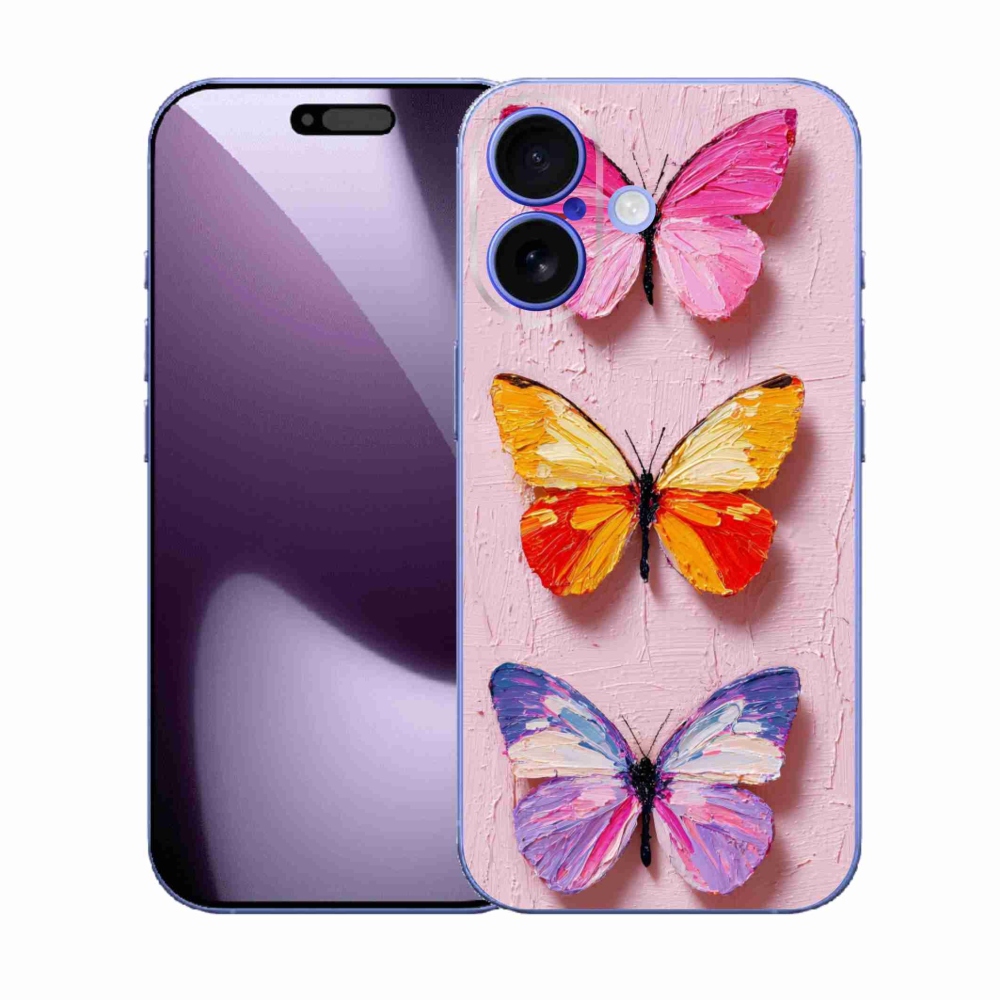 Gél borítás mmCase iPhone 17 készülékhez - pillangó szentháromság