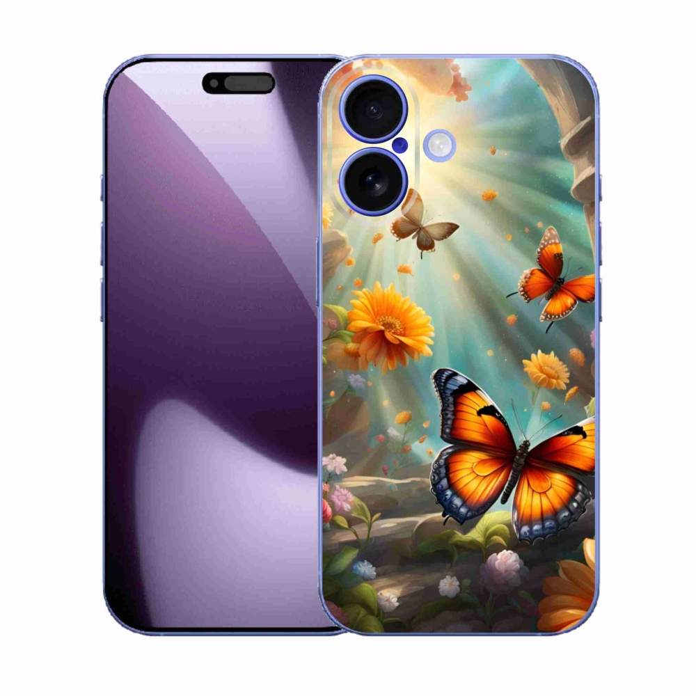 Gél borítás mmCase iPhone 17 készülékhez - pillangókert 2