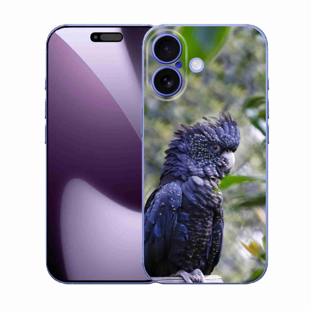 mmCase gél tok az iPhone 17-hez – fekete kakadu papagáj
