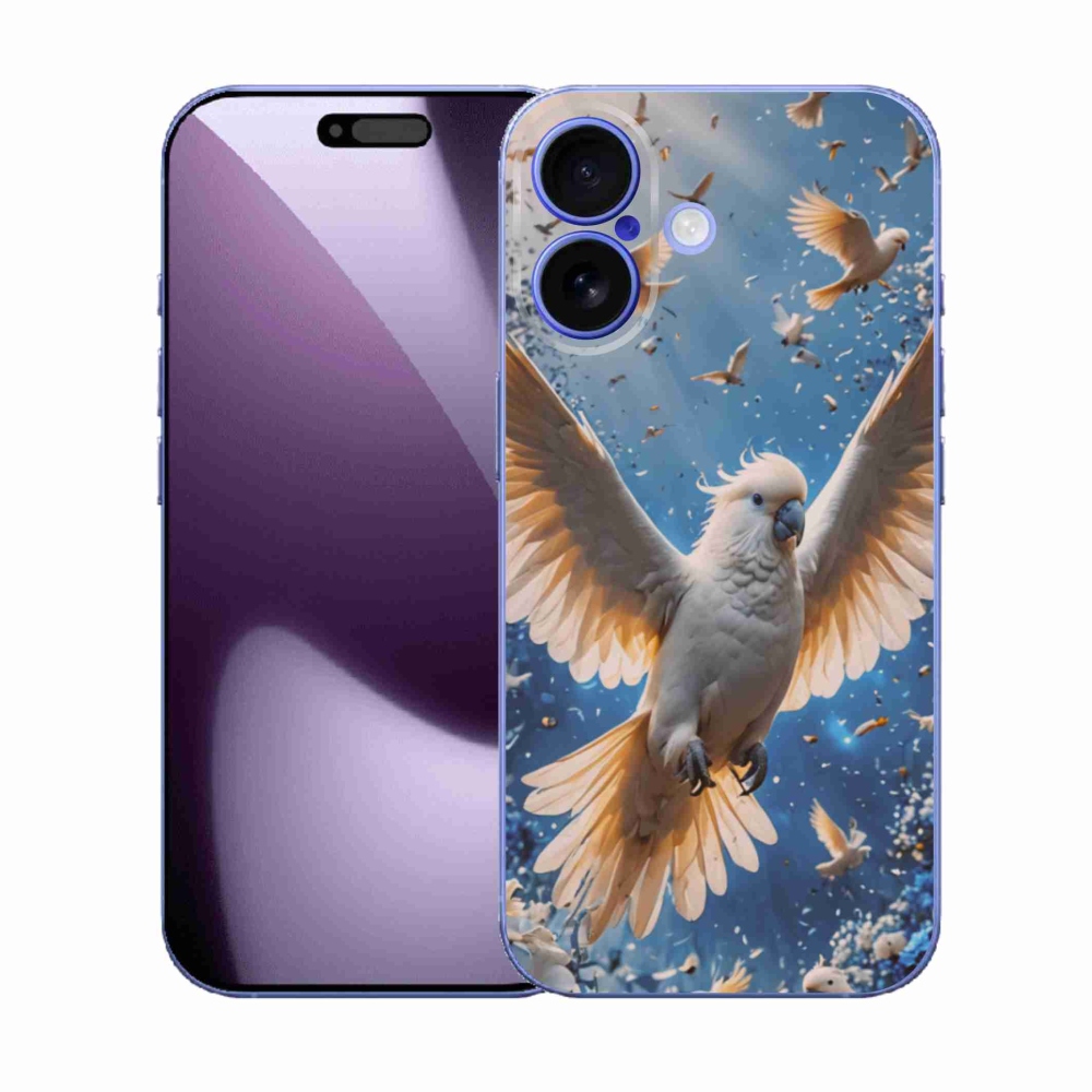 Zselés borítás mmCase iPhone 17 készülékhez - papagáj kakadu