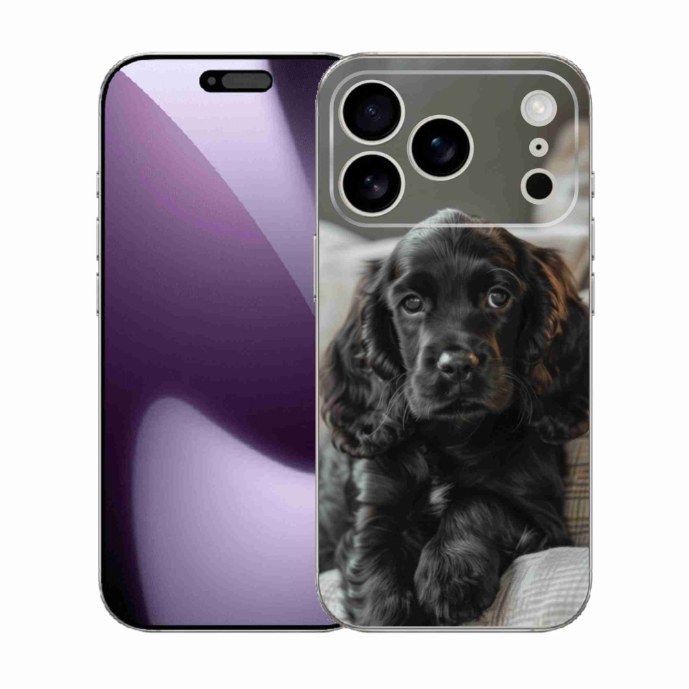 Zselés borítás mmCase iPhone 17 Pro készülékhez - Angol Cocker Spaniel