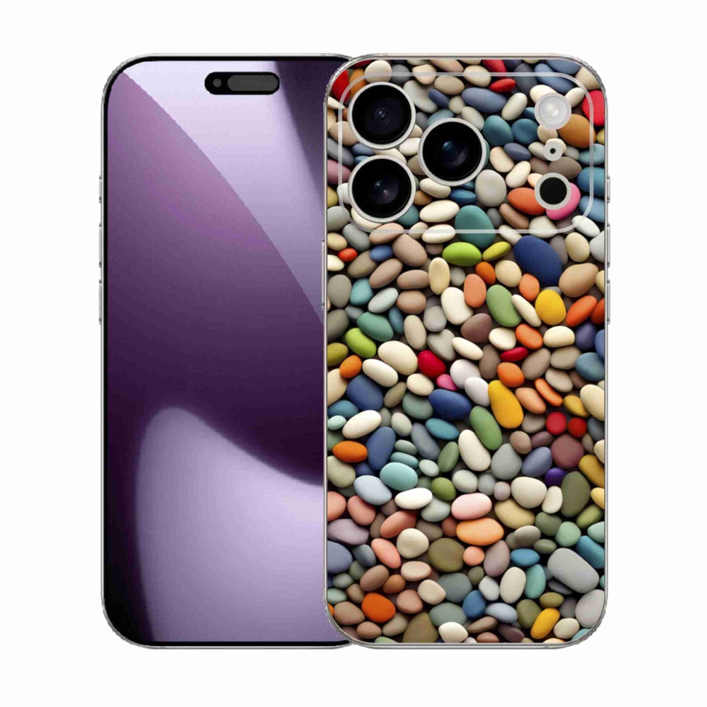 Zselés borítás mmCase iPhone 17 Pro készülékhez - színes strasszkövek 2