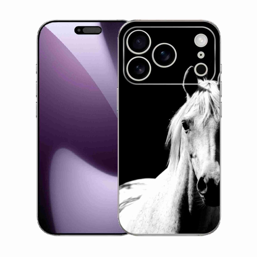 Zselés borítás mmCase iPhone 17 Pro készülékhez - fehér ló 5