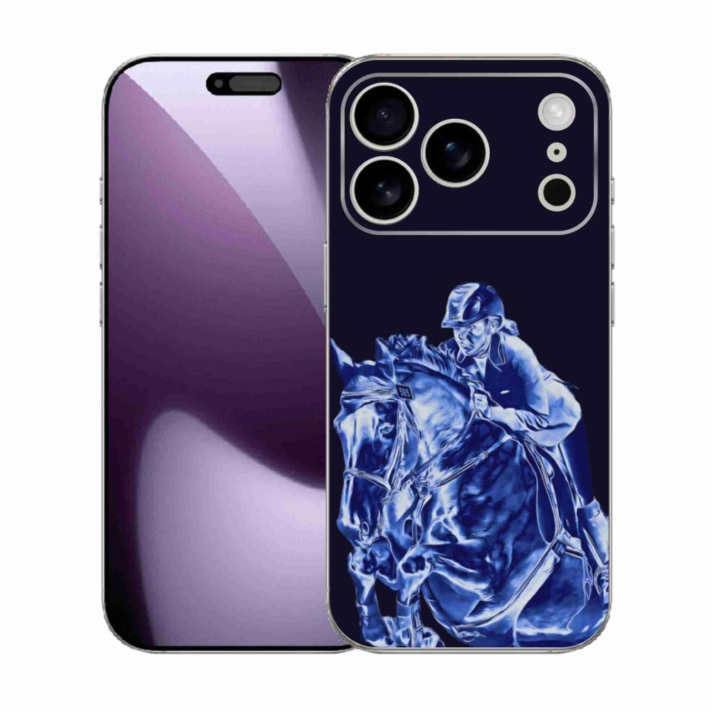 Zselés borítás mmCase iPhone 17 Pro készülékhez - versenyló