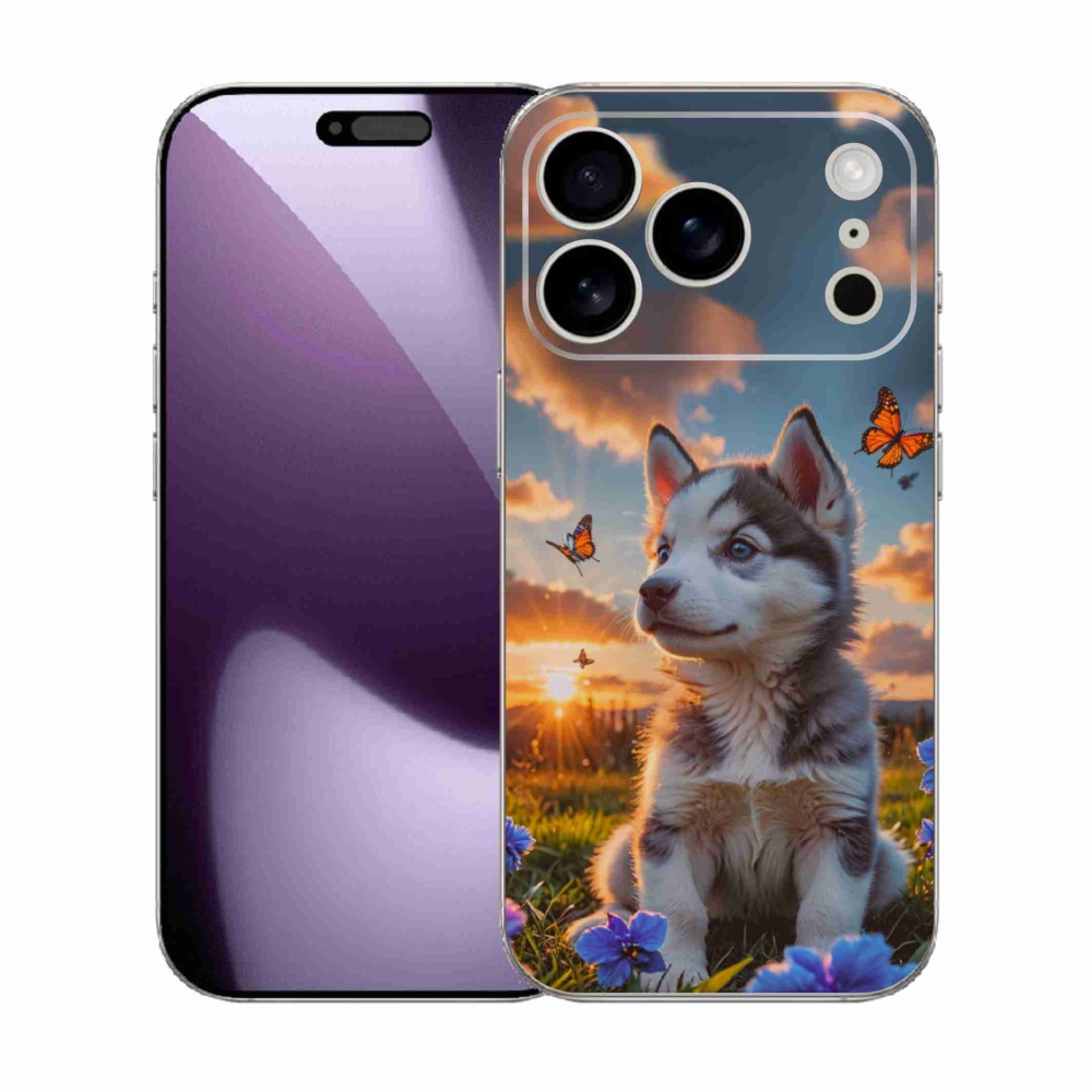 mmCase gél tok az iPhone 17 Pro-hoz – husky naplementekor