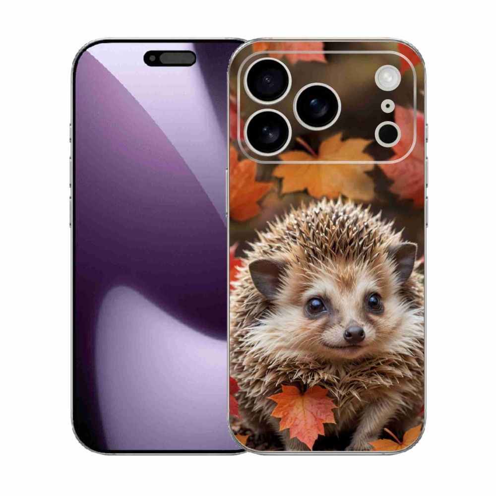 mmCase gél tok az iPhone 17 Pro-hoz – sün a levelek között