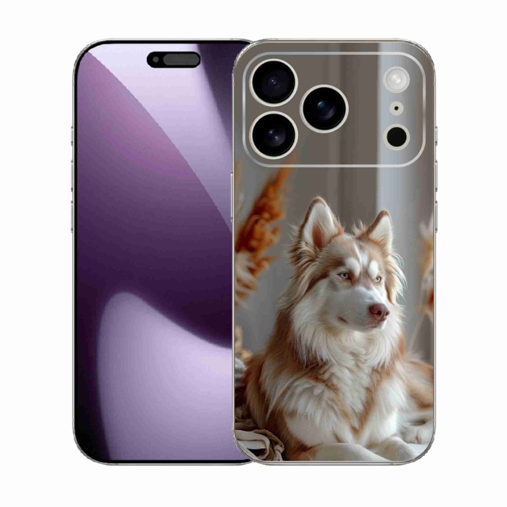 mmCase gél tok az iPhone 17 Pro-hoz – nyugodt szibériai husky