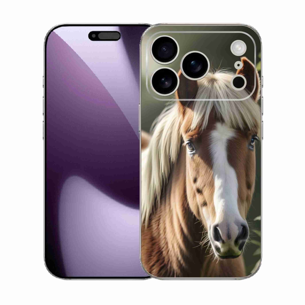 mmCase gél tok az iPhone 17 Pro-hoz – világos sörényű ló