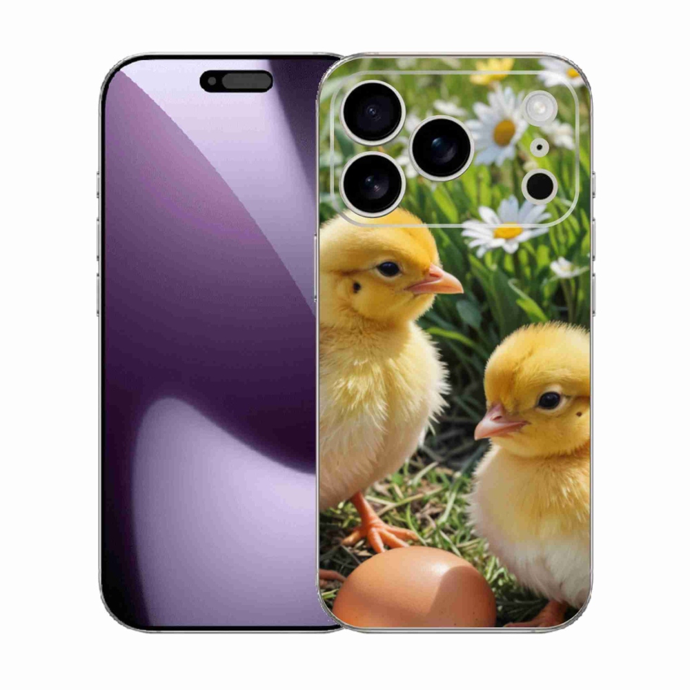 Zselés borítás mmCase iPhone 17 Pro készülékhez - csibék