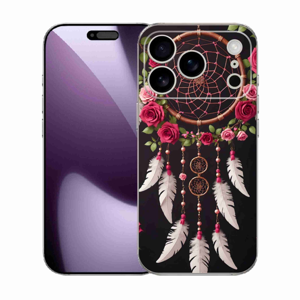 mmCase gél tok az iPhone 17 Pro-hoz – álomfogó rózsákkal