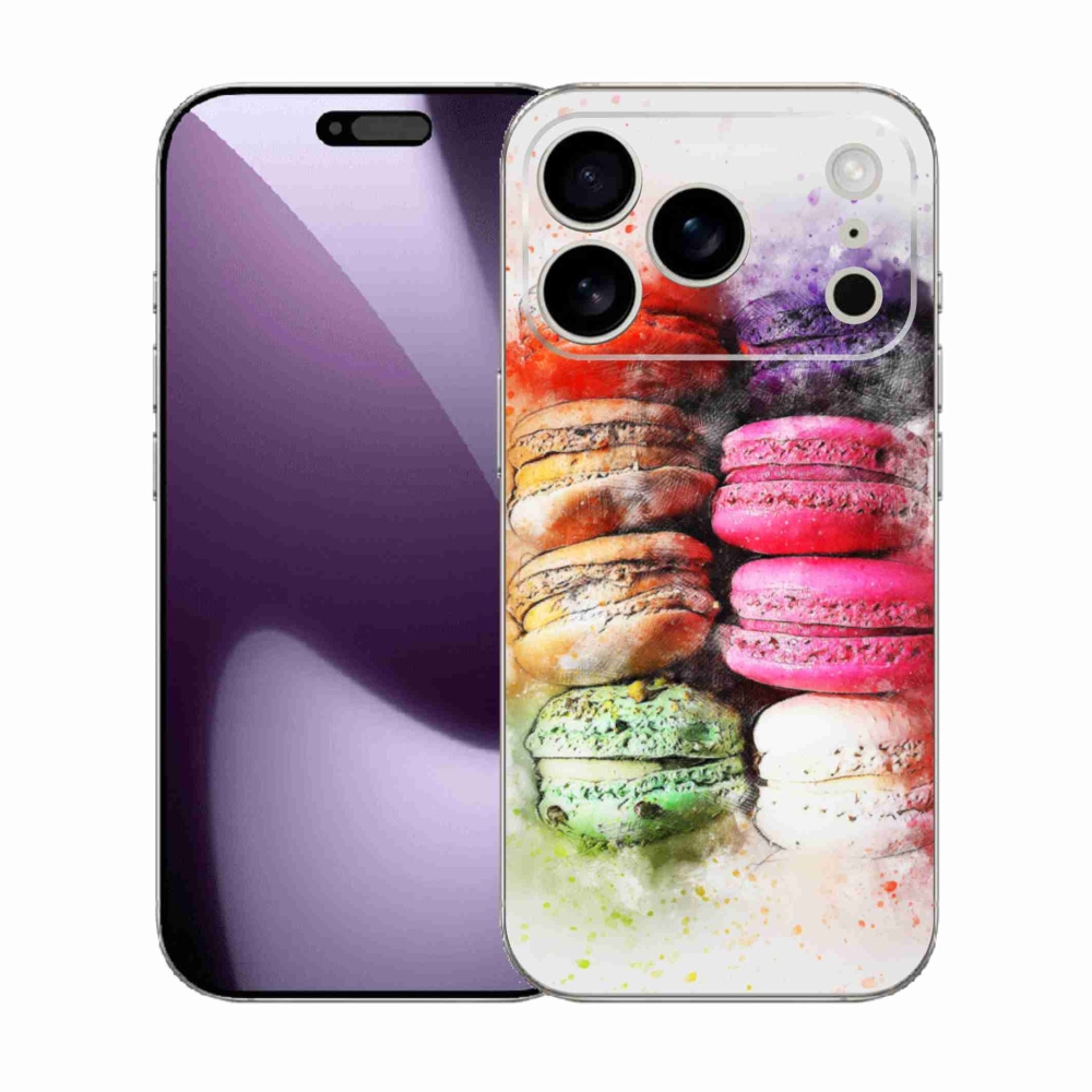 Zselés borítás mmCase iPhone 17 Pro készülékhez - makarónik