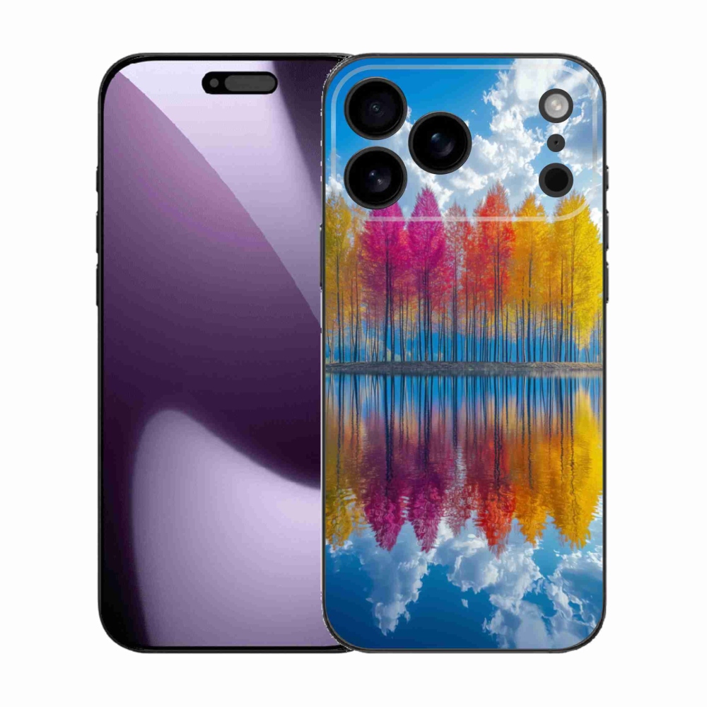 Gél borítás mmCase iPhone 17 Pro Max készülékhez - színes fák