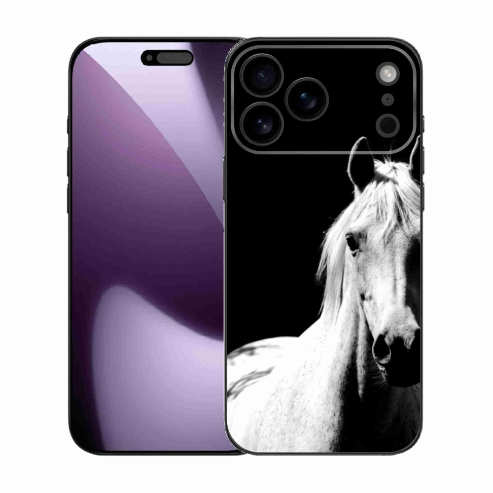 Zselés borítás mmCase iPhone 17 Pro Max készülékhez - fehér ló 5