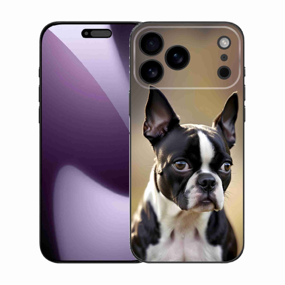 mmCase gél tok az iPhone 17 Pro Max-hoz – bostoni terrier