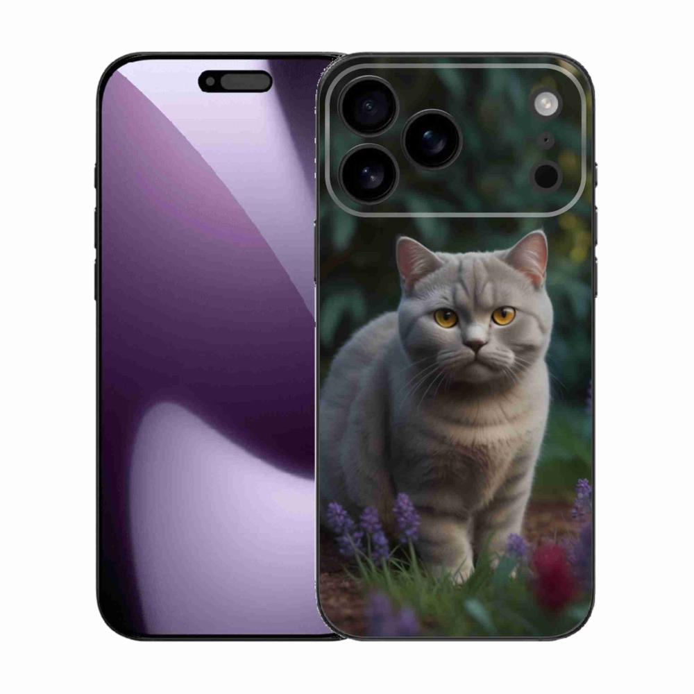 Zselés borítás mmCase iPhone 17 Pro Max készülékhez - brit macska
