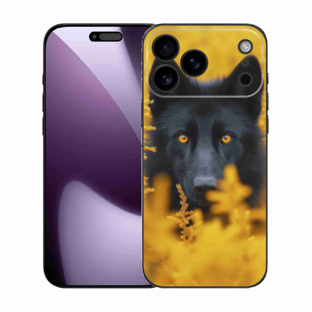 Zselés borítás mmCase iPhone 17 Pro Max készülékhez - fekete farkas 2