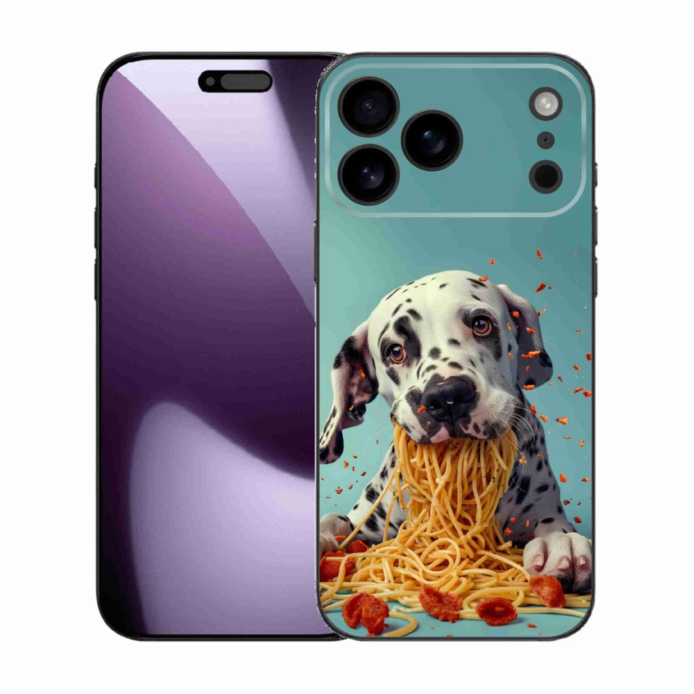 mmCase gél tok az iPhone 17 Pro Max-hoz – dalmát és spagetti
