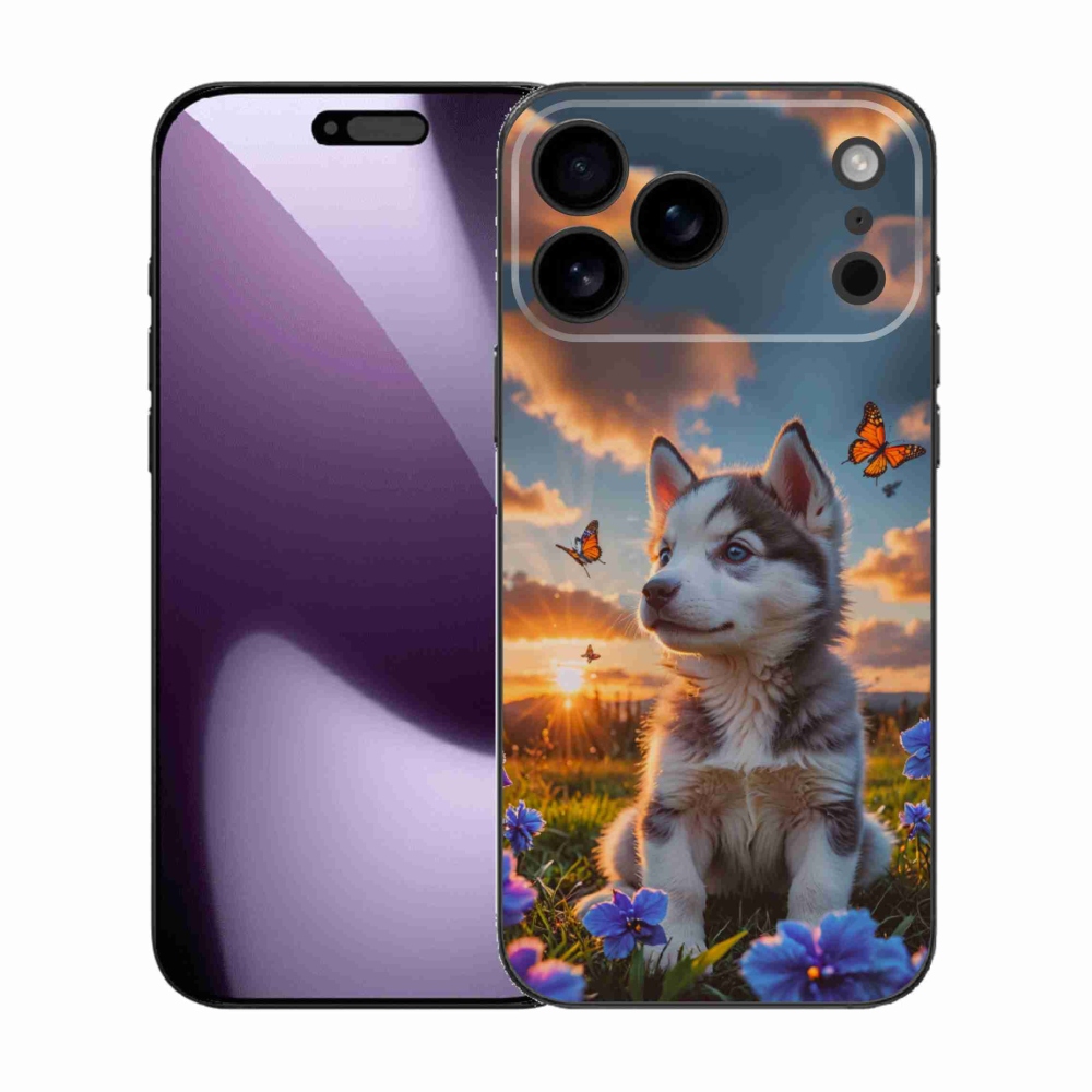 mmCase gél tok az iPhone 17 Pro Max-hoz – husky naplementekor