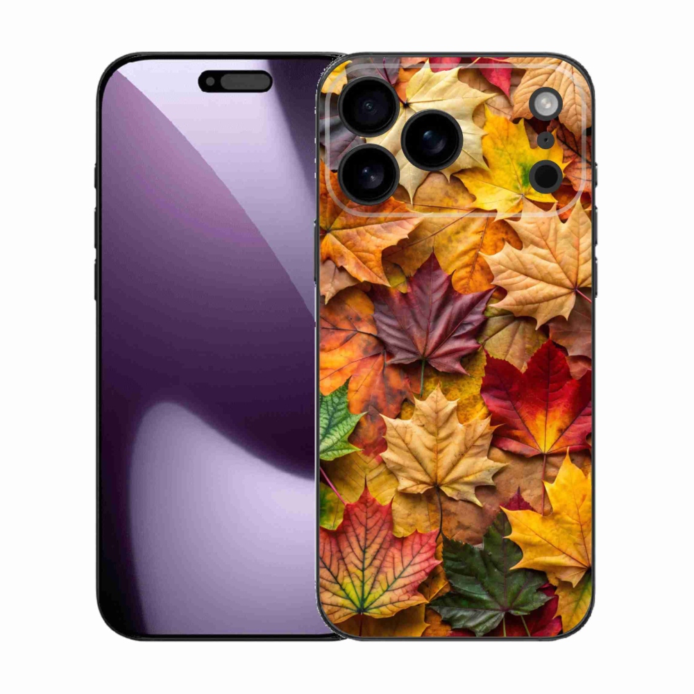 Zselés borítás mmCase iPhone 17 Pro Max készülékhez - juharlevelek 2