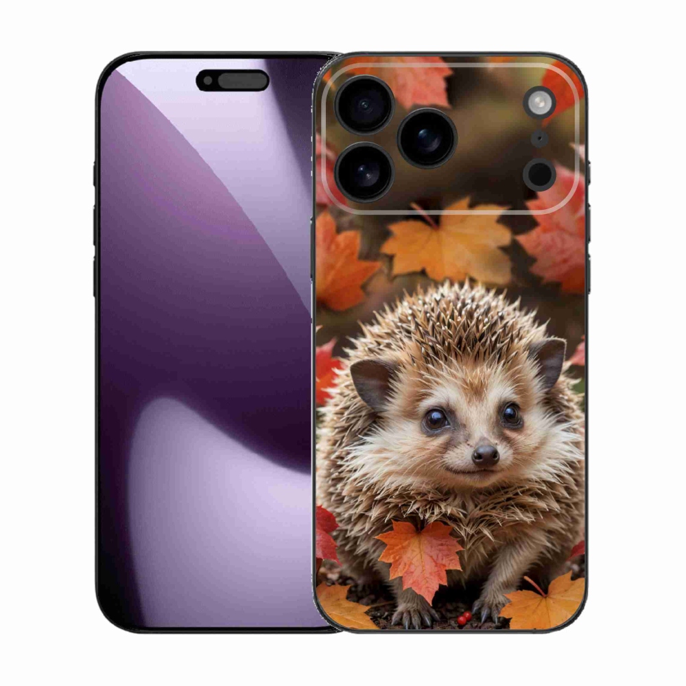 mmCase gél tok az iPhone 17 Pro Max-hoz – sün a levelek között