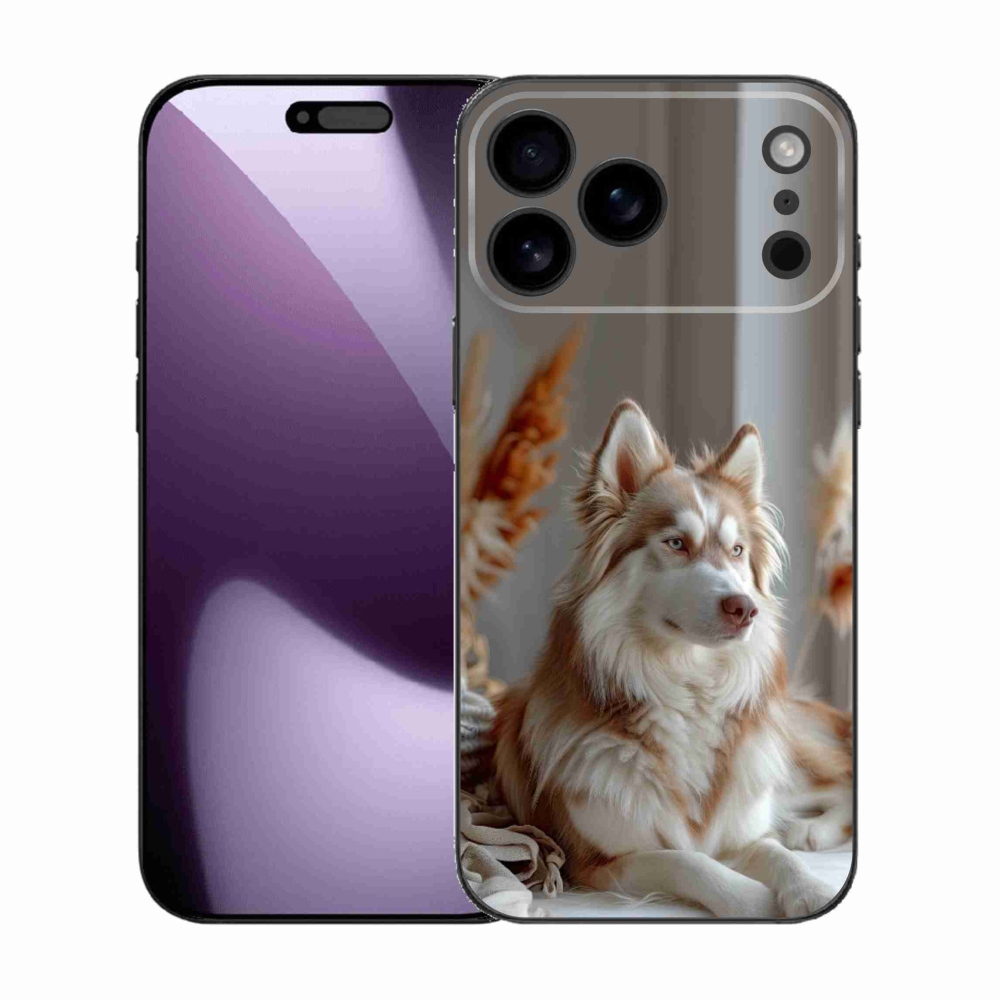 mmCase gél tok az iPhone 17 Pro Max-hoz – nyugodt szibériai husky