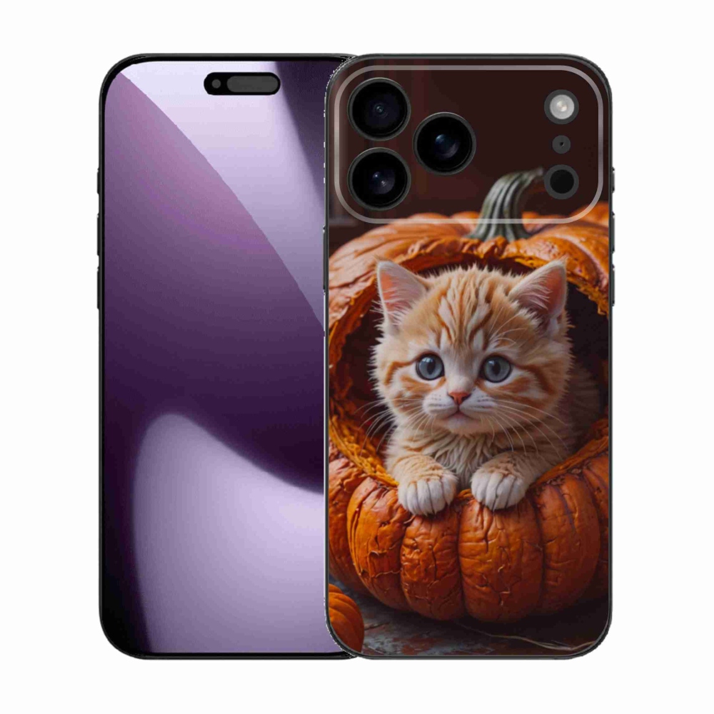 Gél borítás mmCase iPhone 17 Pro Max készülékhez - cica és tök 2