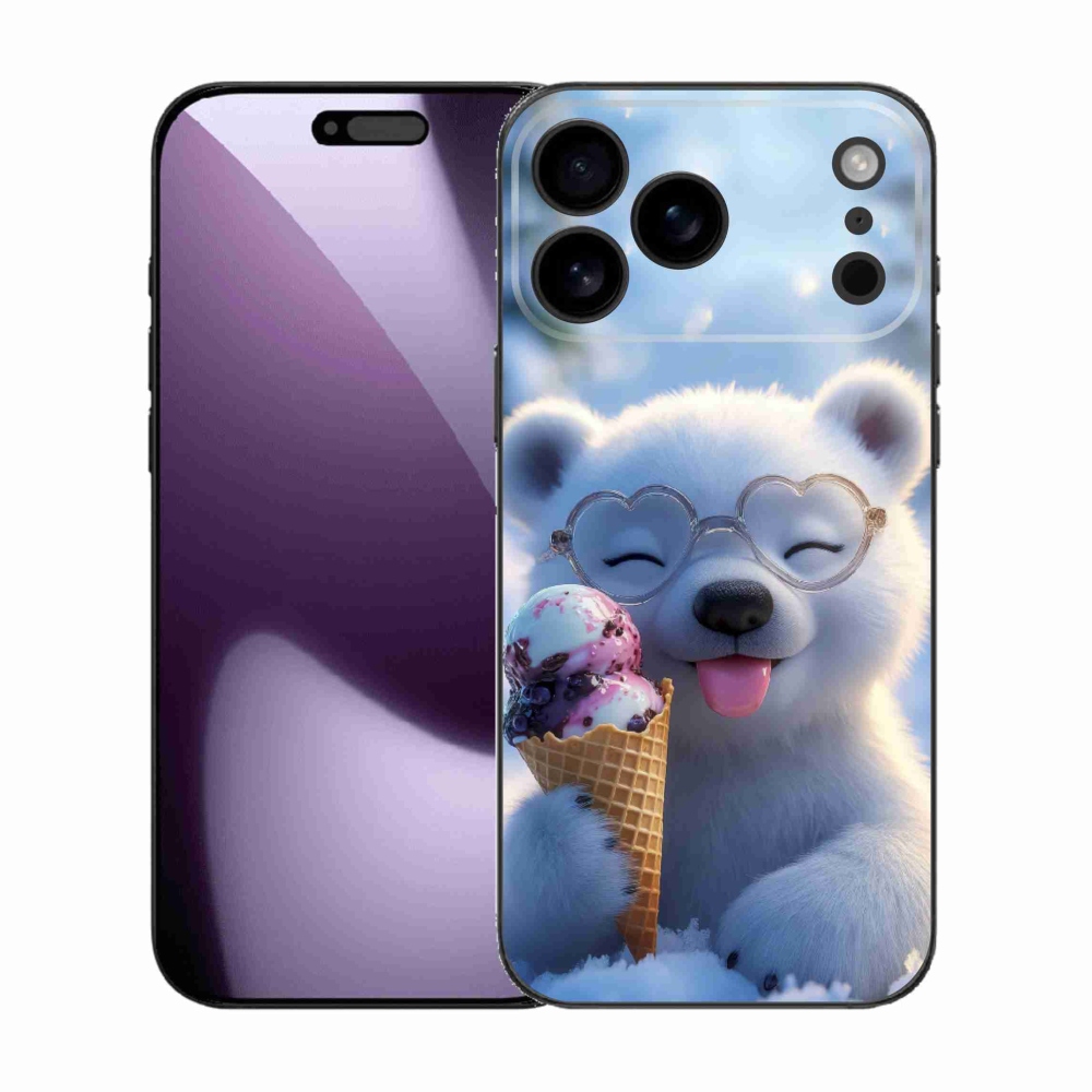mmCase gél tok az iPhone 17 Pro Max-hoz – mackó fagylalttal