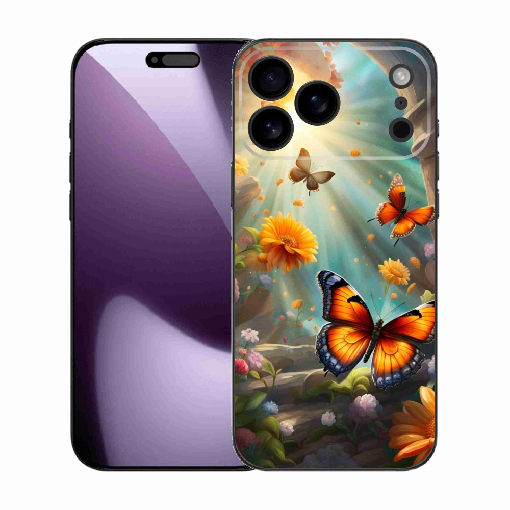Gél borítás mmCase iPhone 17 Pro Max készülékhez - pillangókert 2