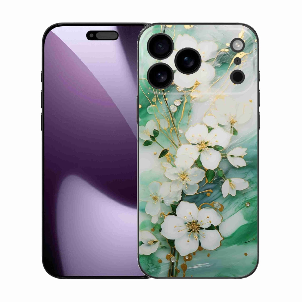 Gél borítás mmCase iPhone 17 Pro Max készülékhez - finom virágok