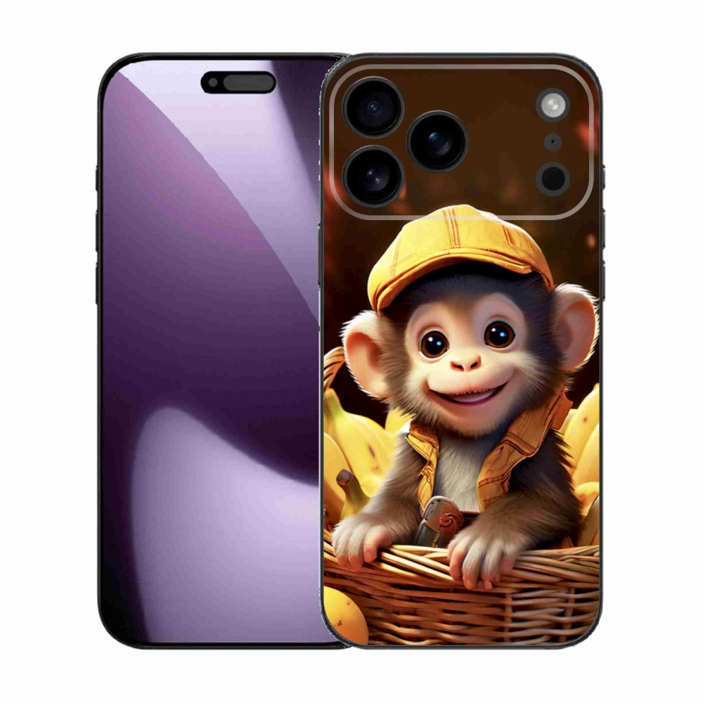 mmCase gél tok az iPhone 17 Pro Max-hoz – majom a kosárban