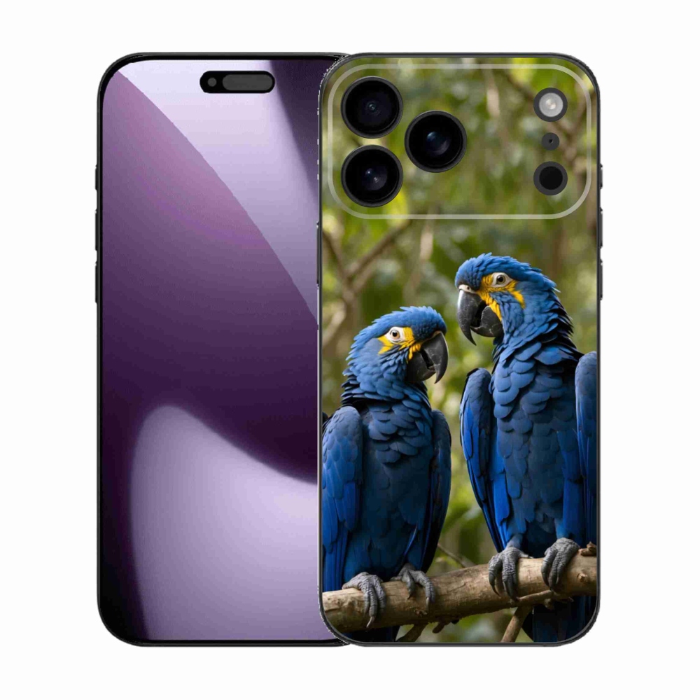mmCase gél tok az iPhone 17 Pro Max-hoz – papagáj-duó