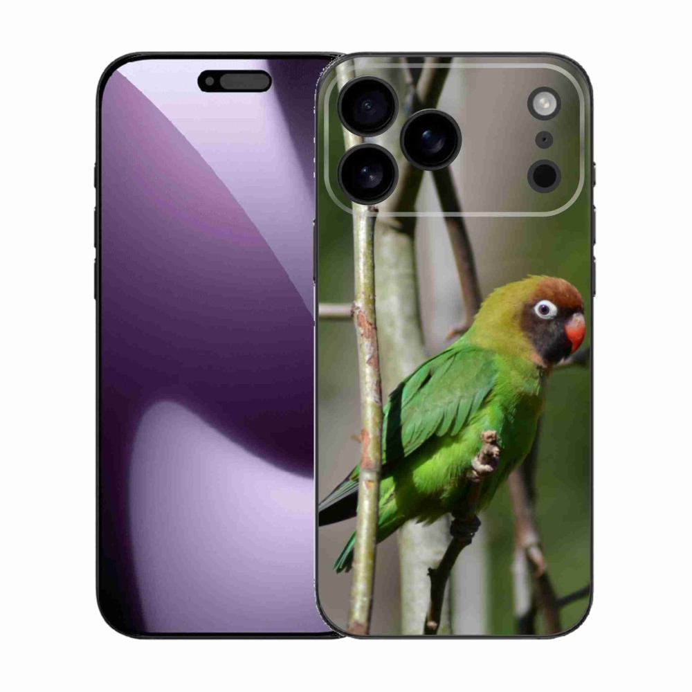 Zselés borítás mmCase iPhone 17 Pro Max készülékhez - papagáj agapornis