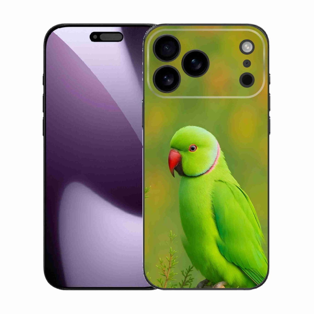 Zselés borítás mmCase iPhone 17 Pro Max készülékhez - papagáj alexandr 2