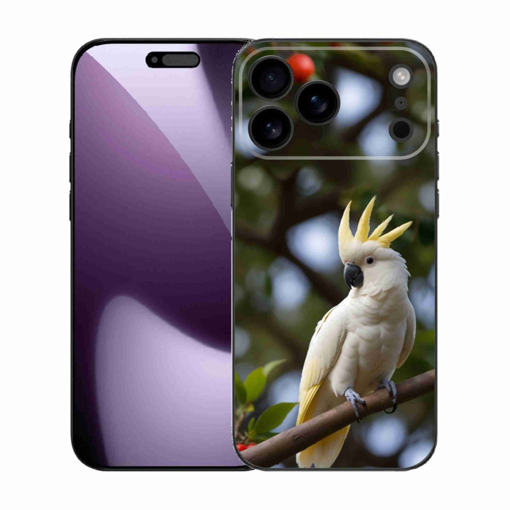 mmCase gél tok az iPhone 17 Pro Max-hoz – kakadu papagáj 3