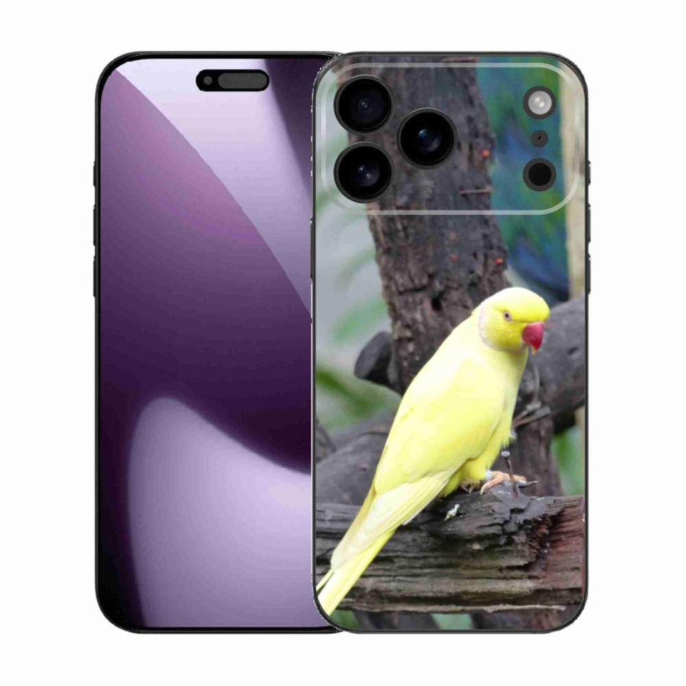 Zselés borítás mmCase iPhone 17 Pro Max készülékhez - papagáj rózsa