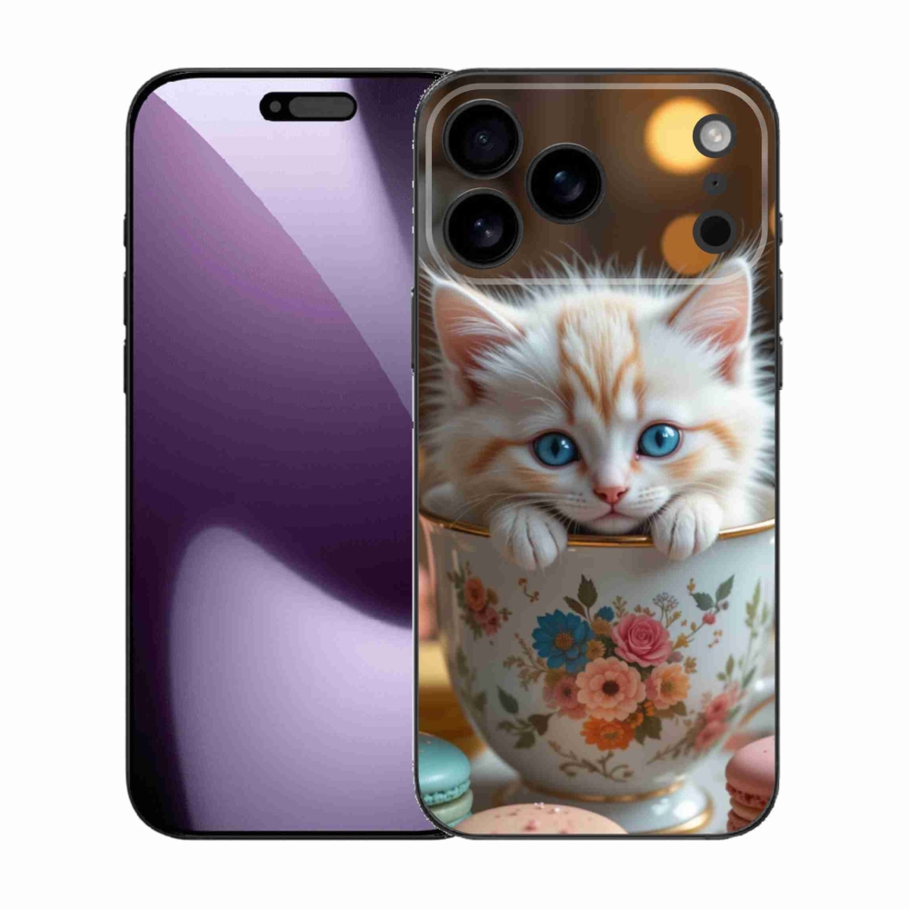Gél borítás mmCase iPhone 17 Pro Max készülékhez - aranyos cica 6