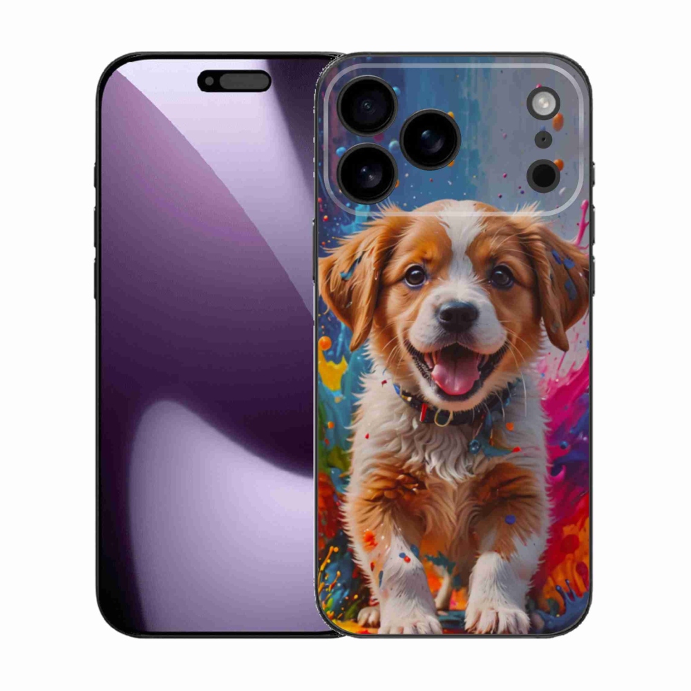 Gél borítás mmCase iPhone 17 Pro Max készülékhez - aranyos kiskutya 3