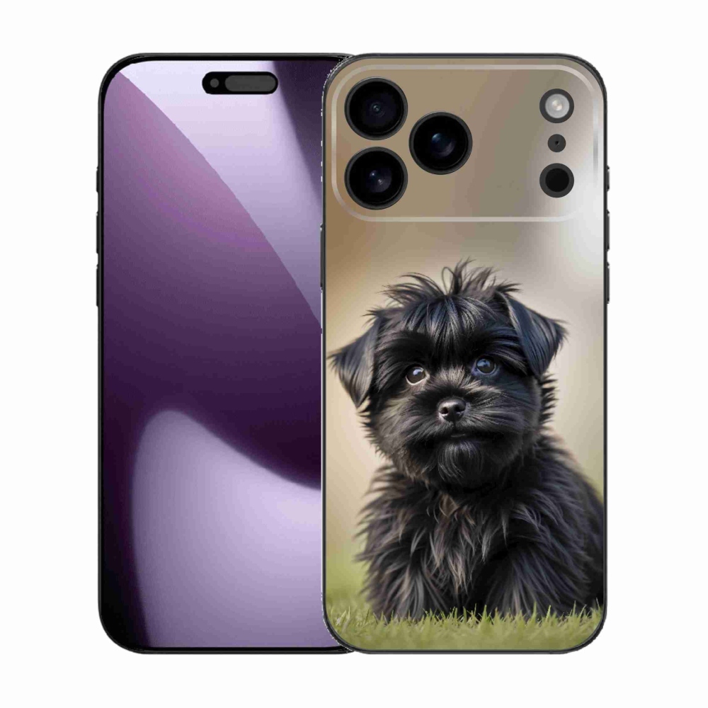 mmCase gél tok az iPhone 17 Pro Max-hoz – aranyos fekete kutyus