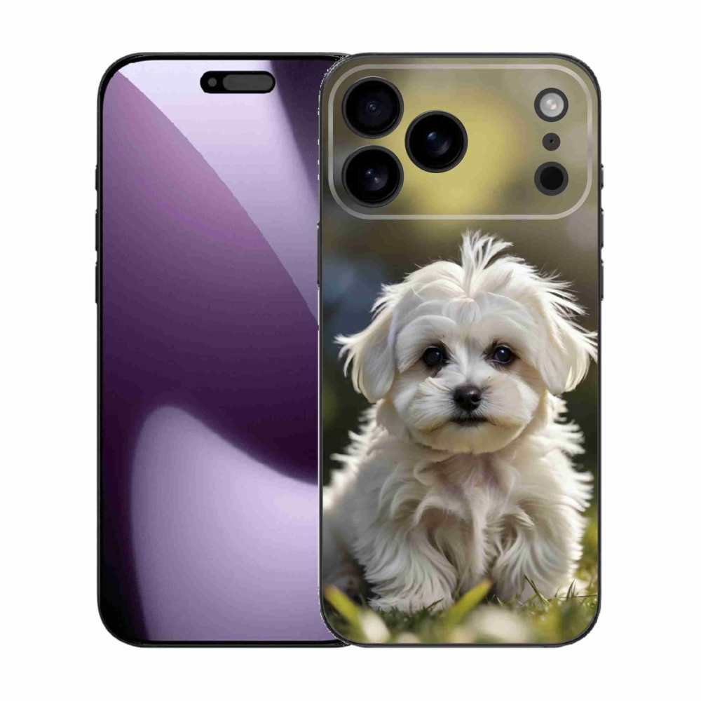 mmCase gél tok az iPhone 17 Pro Max-hoz – aranyos máltai kutyus