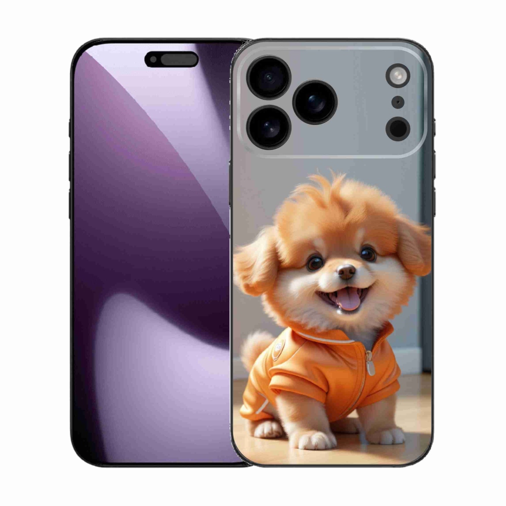 mmCase gél tok az iPhone 17 Pro Max-hoz – aranyos pomerániai pulóverben