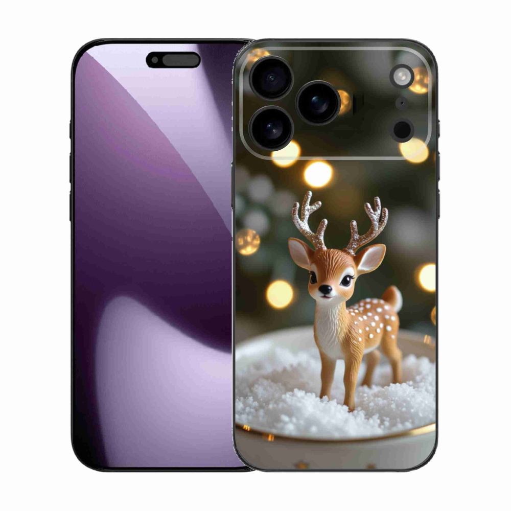 mmCase gél tok az iPhone 17 Pro Max-hoz – aranyos karácsonyi szarvas