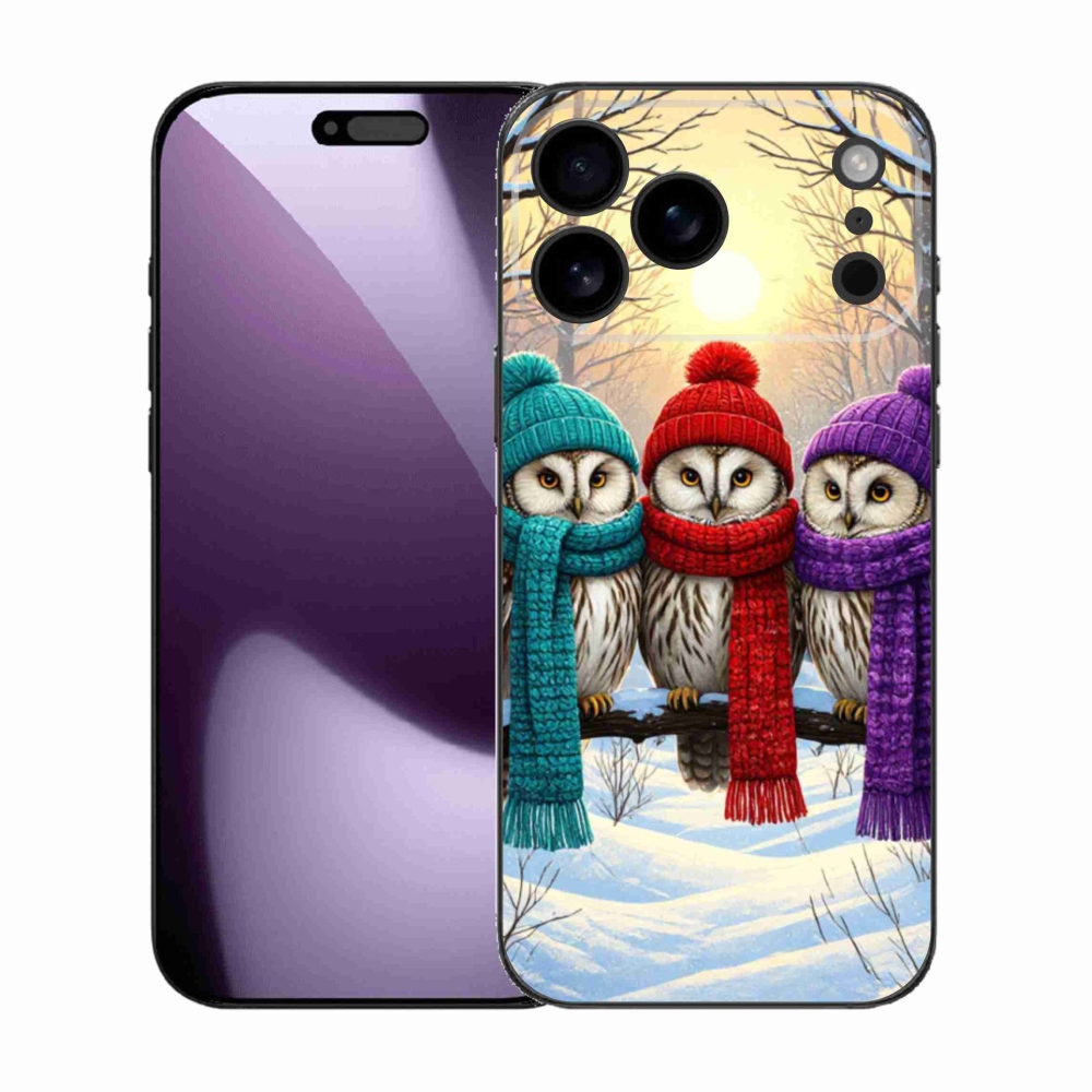 Gél borítás mmCase iPhone 17 Pro Max készülékhez - bagoly barátok