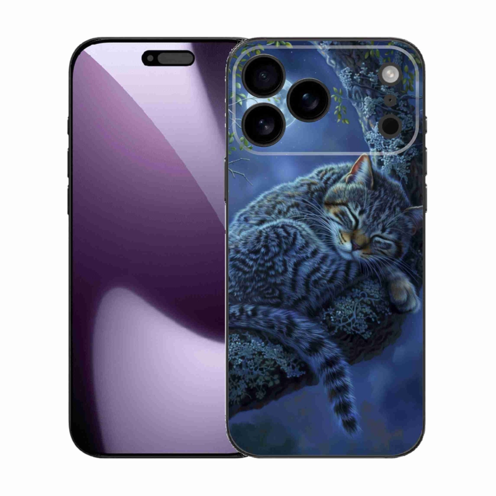 Zselés borítás mmCase iPhone 17 Pro Max készülékhez - alvó macska