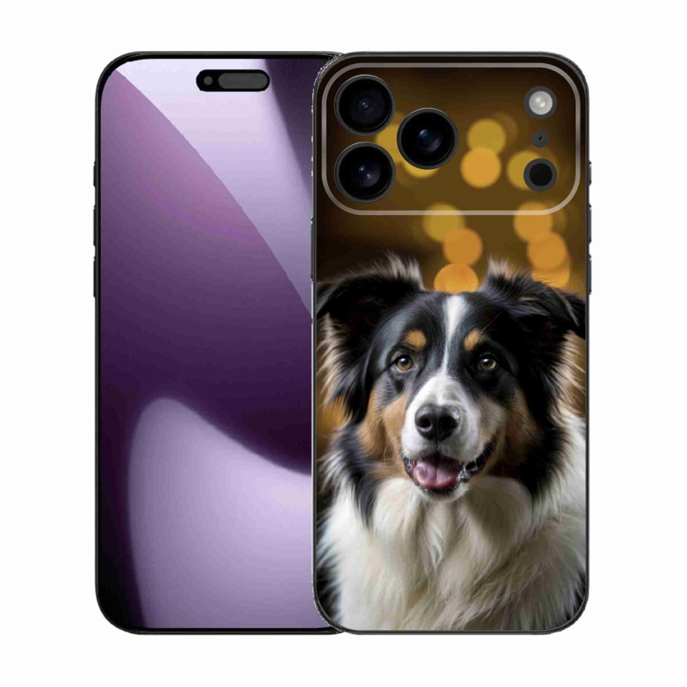 mmCase gél tok az iPhone 17 Pro Max-hoz – mosolygó ausztrál juhászkutya