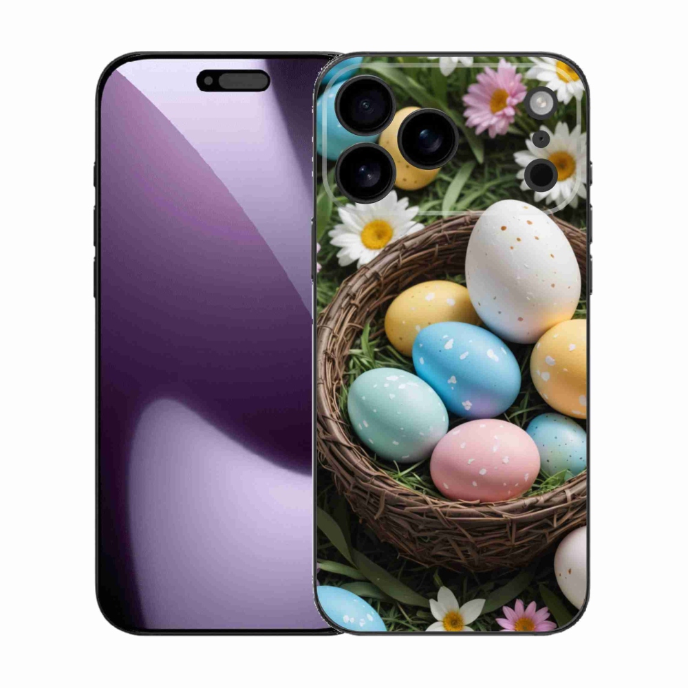 Gél borítás mmCase iPhone 17 Pro Max készülékhez - Húsvéti tojások 2