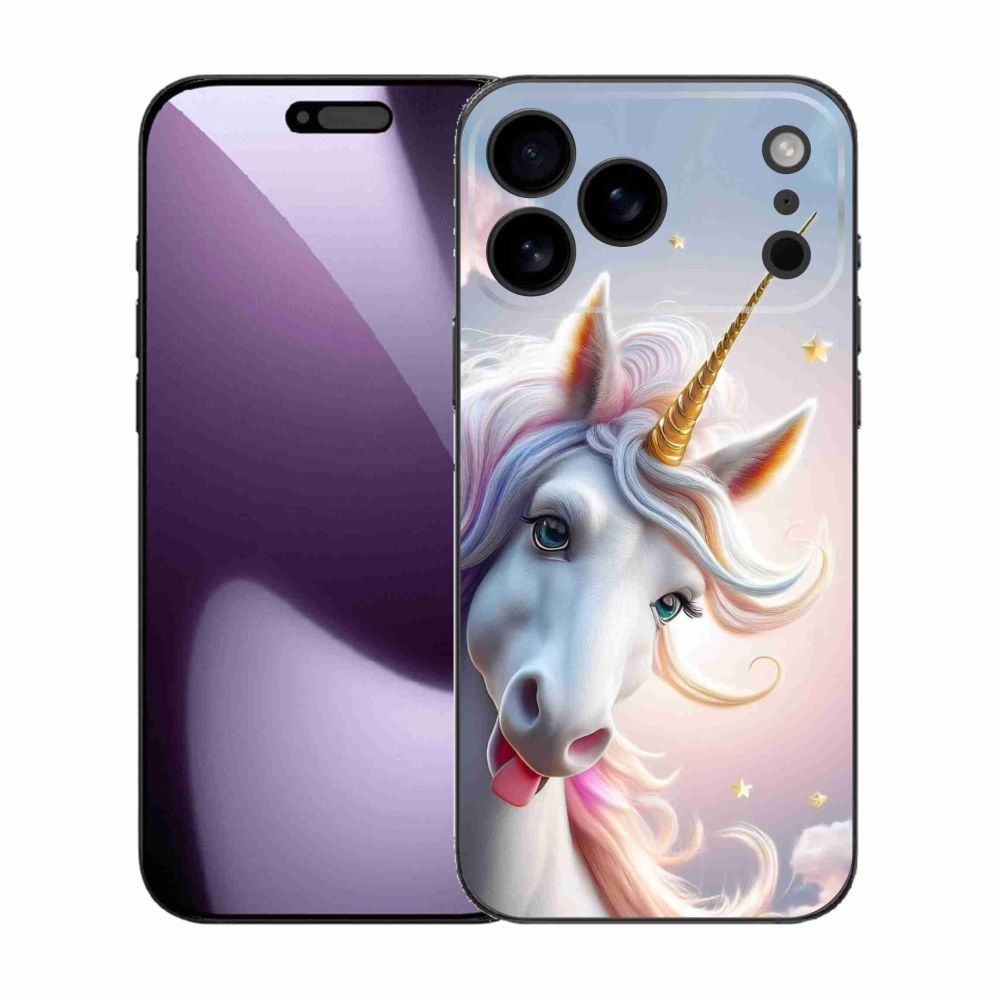 mmCase gél tok az iPhone 17 Pro Max-hoz – vidám egyszarvú