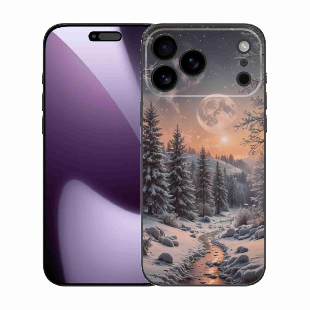 Gél borítás mmCase iPhone 17 Pro Max készülékhez - téli tájkép 2