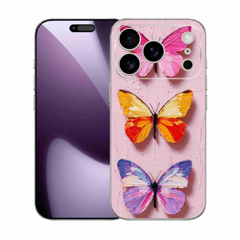 Gél borítás mmCase iPhone 17 Pro készülékhez - pillangó szentháromság